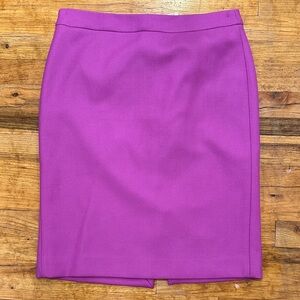 JCrew Magenta Wool Pencil Skirt size 8